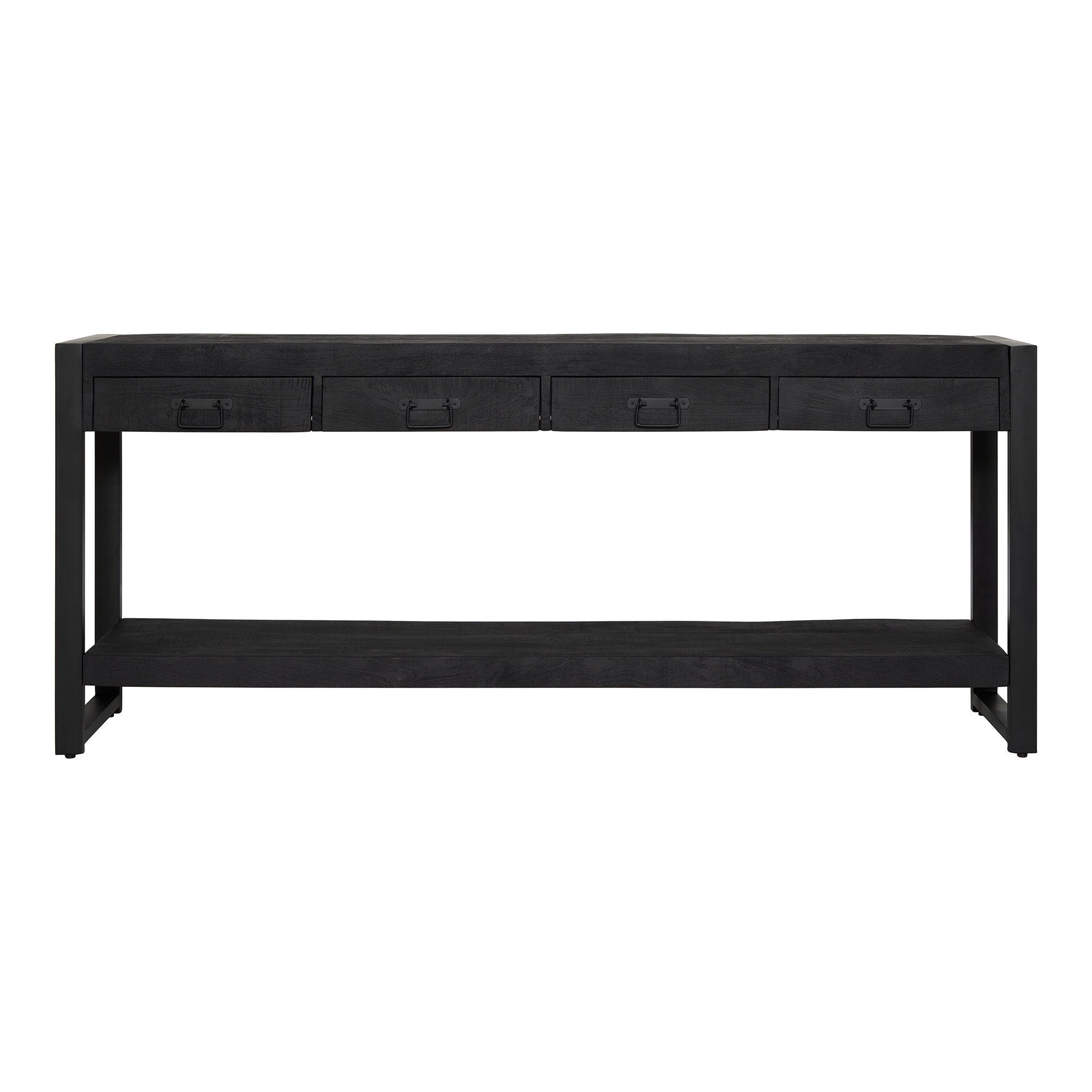 Sidetable Boaz | 4 Laden | Mangohout Zwart