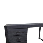 Bureau Boaz Black | 3 lades | Massief mangohout zwart