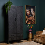 Kabinetkast New York | 2 Deuren | Massief mangohout