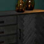 Dressoir New York | Visgraat | Mangohout 210 cm