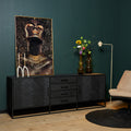Dressoir New York | Visgraat | Mangohout 210 cm