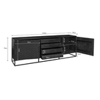 Dressoir New York | Visgraat | Mangohout 210 cm