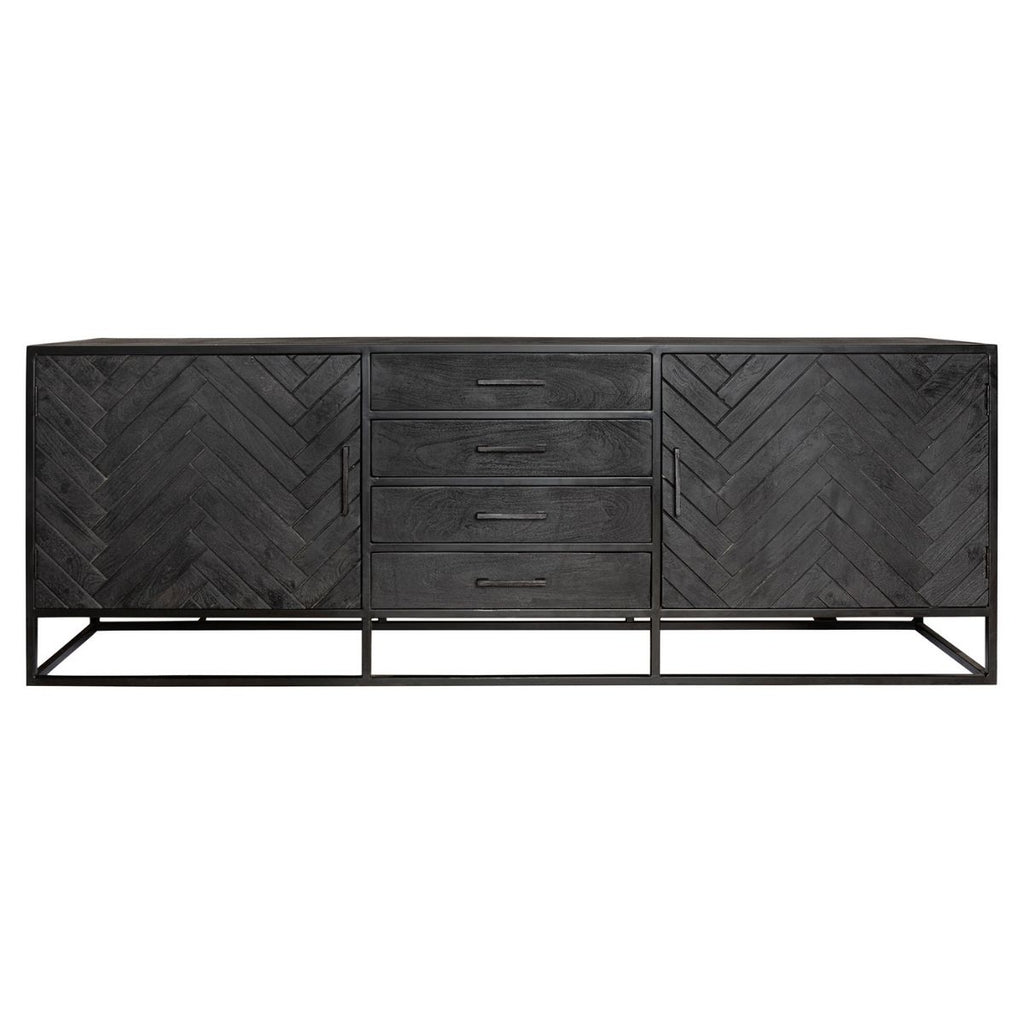 Dressoir New York | Visgraat | Mangohout 210 cm