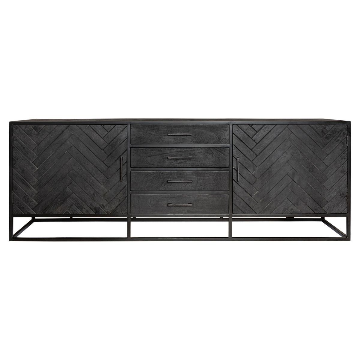Dressoir New York | Visgraat | Mangohout 210 cm