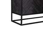 Kast New York | Mangohout en staal | 100 cm