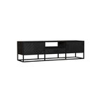 Tv-meubel New York | Visgraat | Mangohout zwart
