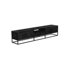 Tv meubel New York | 4 deuren | Mangohout zwart