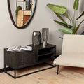 Tv-meubel Denver Black | 1 deur | Mangohout zwart