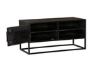 Tv-meubel Denver Black | 1 deur | Mangohout zwart