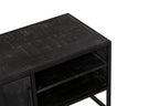 Tv-meubel Denver Black | 1 deur | Mangohout zwart