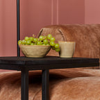 Slider Mangohout | Zwart Frame | Massief mango