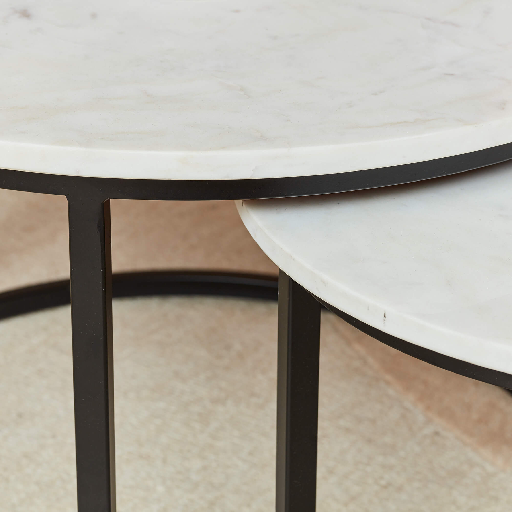 Salontafel Nova | Wit Marmer | Set van 2