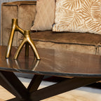 Salontafel Faye | Zwart marmer | Matrixpoot zwart