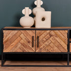 Tv meubel Arlington | 1 Lade | Gelakt mangohout