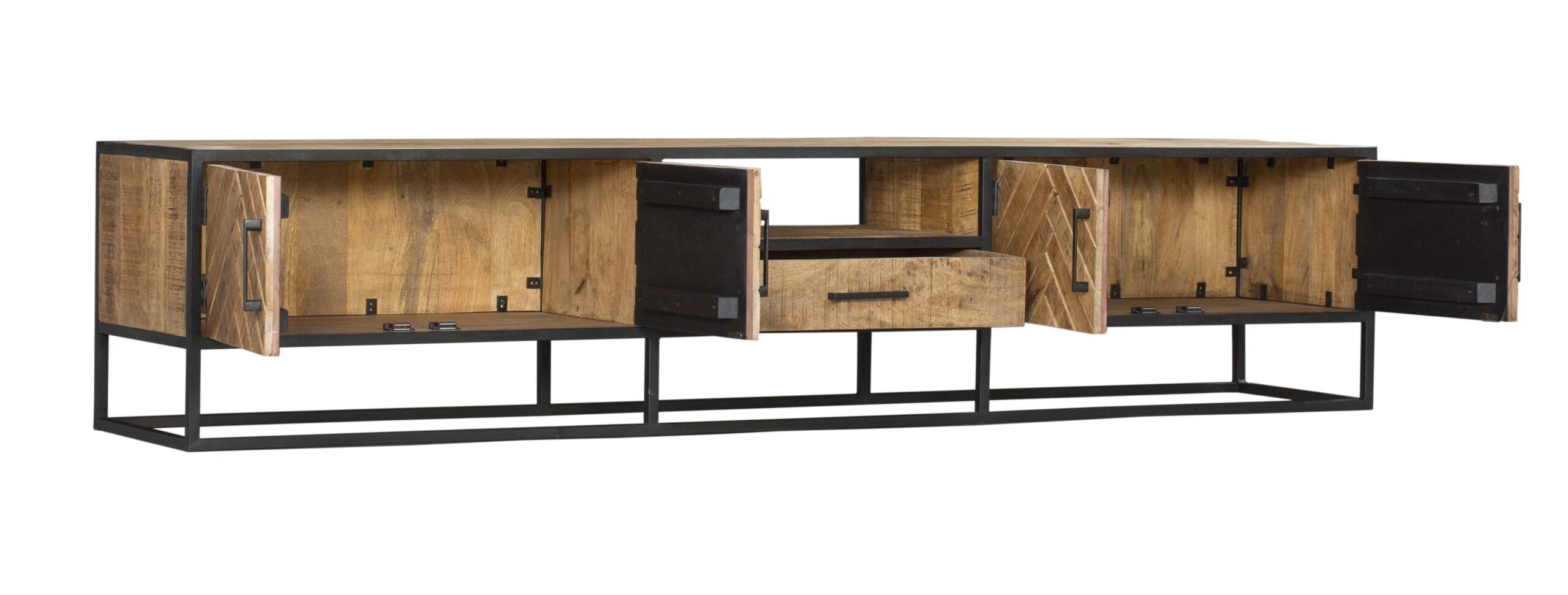Tv meubel Arlington | 1 Lade | Gelakt mangohout