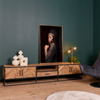 Tv meubel Arlington | 1 Lade | Gelakt mangohout