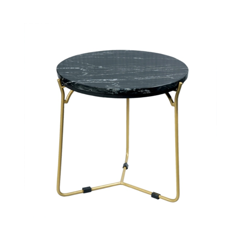 Salontafel Caly | Set van 2 | Zwart marmer & Goud