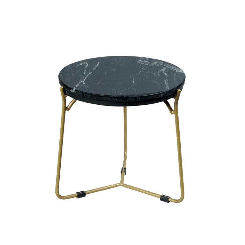 Salontafel Caly | Set van 2 | Zwart marmer & Goud