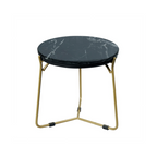 Salontafel Caly | Set van 2 | Zwart marmer & Goud