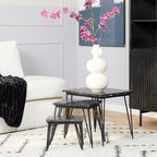 Salontafel Set Jala | 3-delig | Zwart marmer