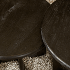Salontafel Milou | Mango hout | Zwart | 70 cm