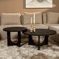 Salontafel Guus | Rond 60 cm | Mango Zwart