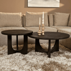 Salontafel Guus | Rond 60 cm | Mango Zwart