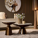 Salontafel Alix | Set van 2 | Gesinterd natuursteen