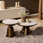 Salontafel Alix | Set van 2 | Gesinterd natuursteen