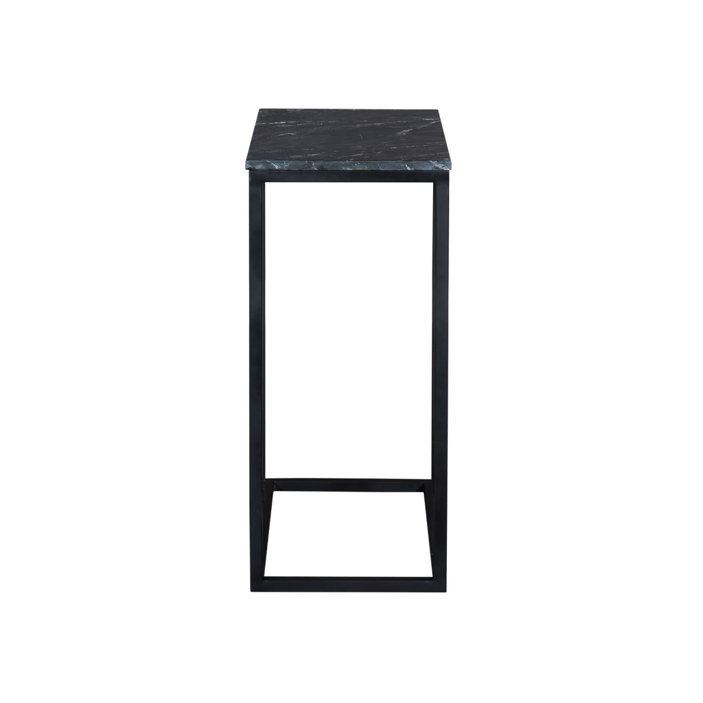 Bijzettafel Slider | Zwart Marmer | Metaal