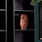 Boekenkast Oakland | Mangohouten deur | Zwart frame