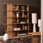 Wandkast Lina | Open Planken | Massief mangohout naturel