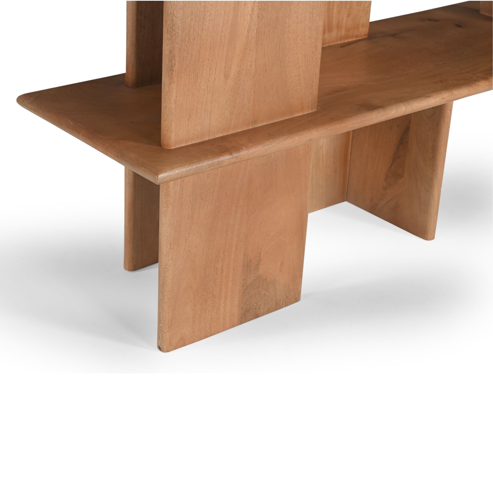Wandkast Lina | Open Planken | Massief mangohout naturel
