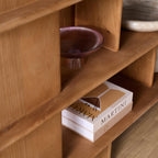 Wandkast Lina | Open Planken | Massief mangohout naturel