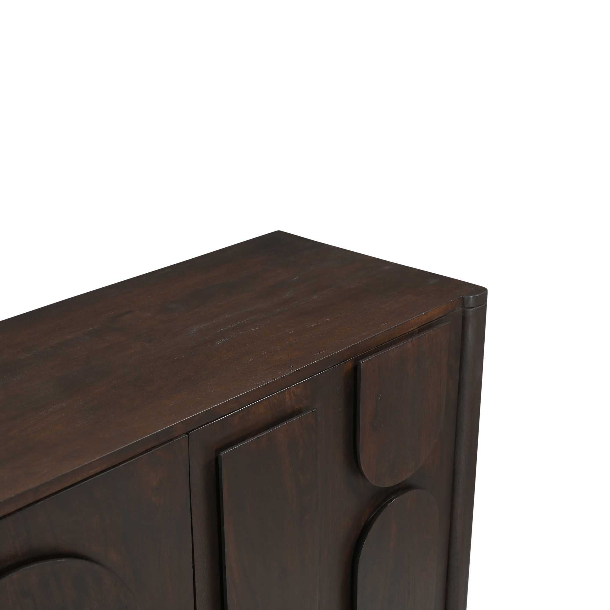 Dressoir Zana | Mangohout | Organische fronten bruin