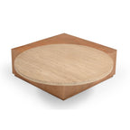 Salontafel Numa | Mangohout & Travertin | Naturel