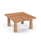 Salontafel Vona | 3-Panelen | Mangohout naturel