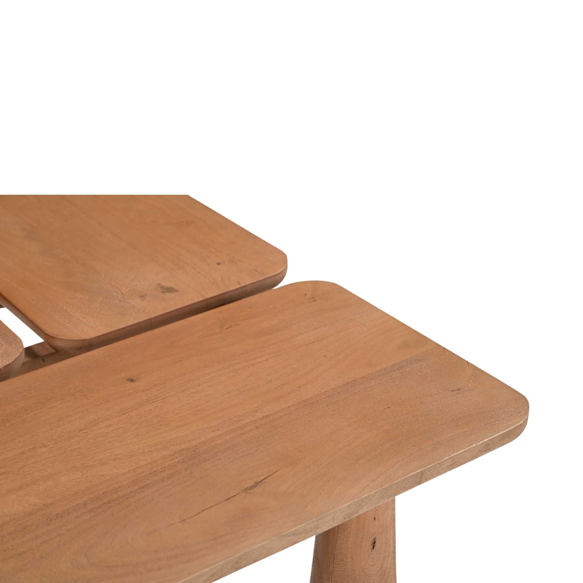 Salontafel Vona | 3-Panelen | Mangohout naturel