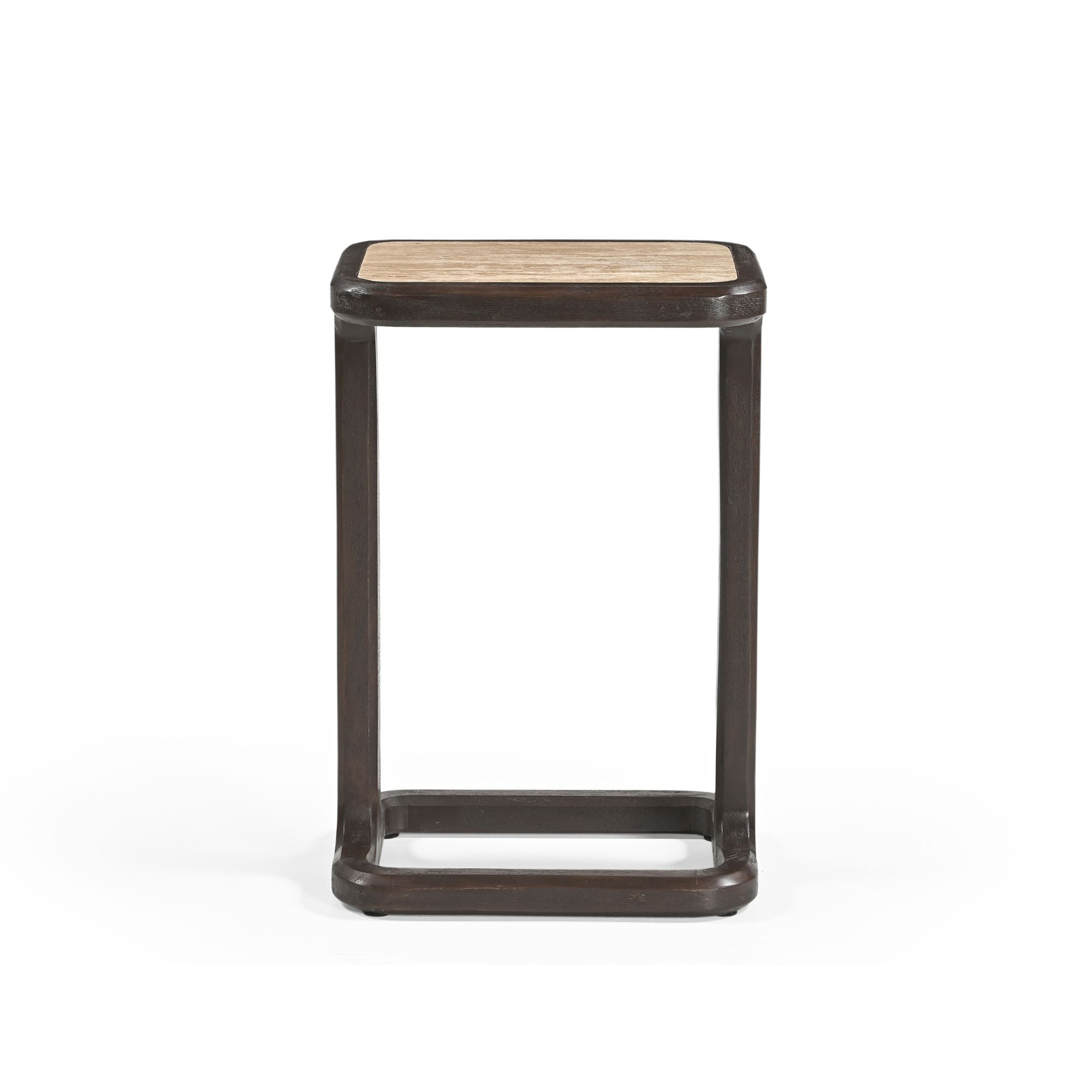 Bijzettafel Arvid | Travertin | Mangohout brown