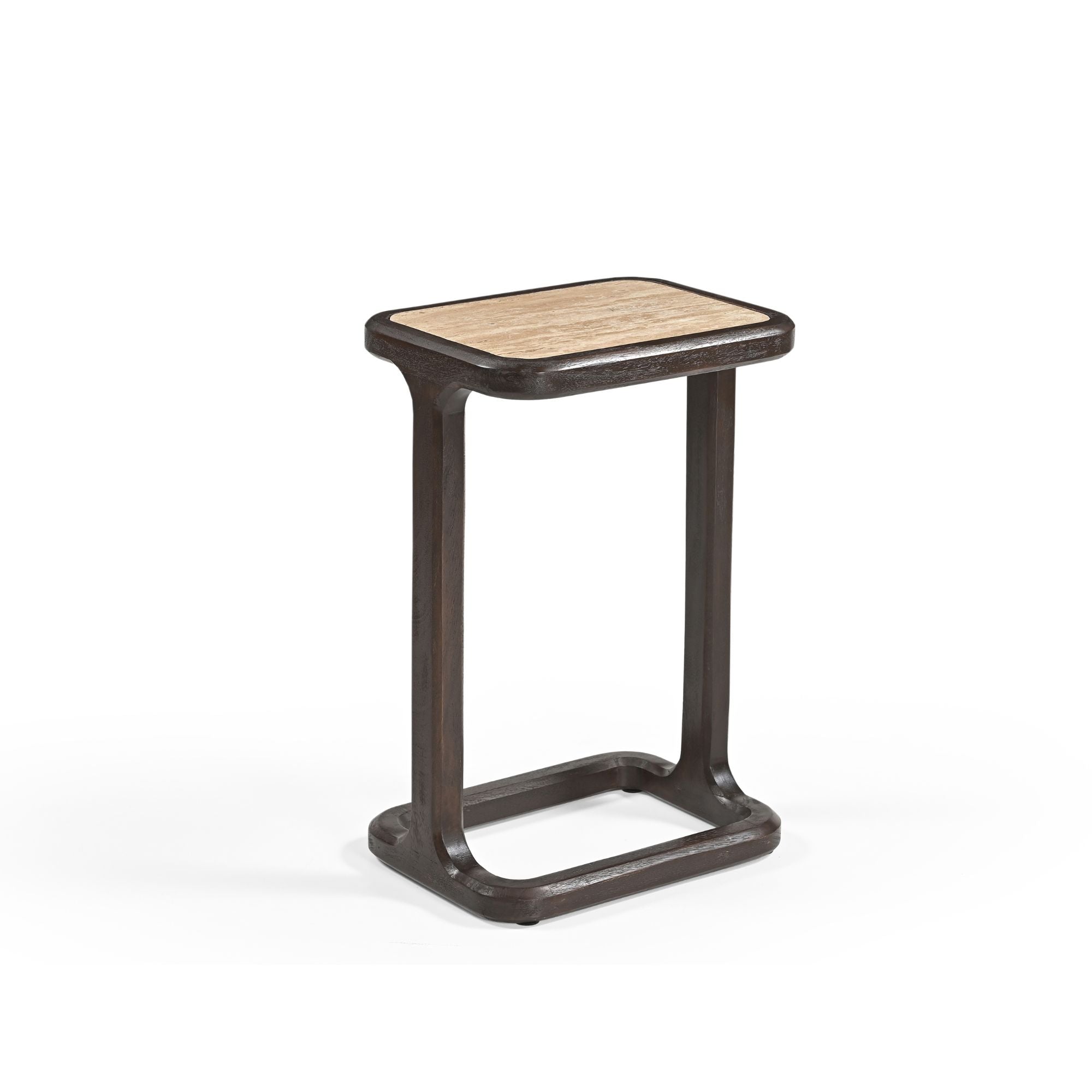 Bijzettafel Arvid | Travertin | Mangohout brown