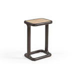 Bijzettafel Arvid | Travertin blad | Mangohout brown