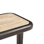 Bijzettafel Arvid | Travertin | Mangohout brown