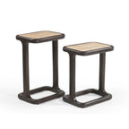Bijzettafel Arvid | Travertin | Mangohout brown