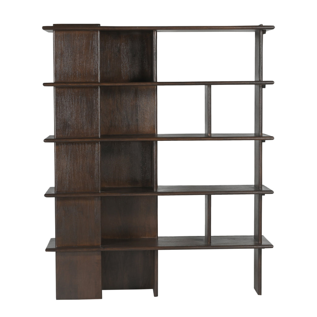Boekenkast Finn van mangohout, bruin, 180 cm