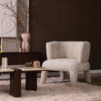 Fauteuil Eva pruim