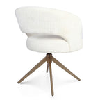Eetkamerstoel Demi | Off white | Bronzen onderstel