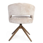Eetkamerstoel Demi | Draaibaar | Beige/Bronze