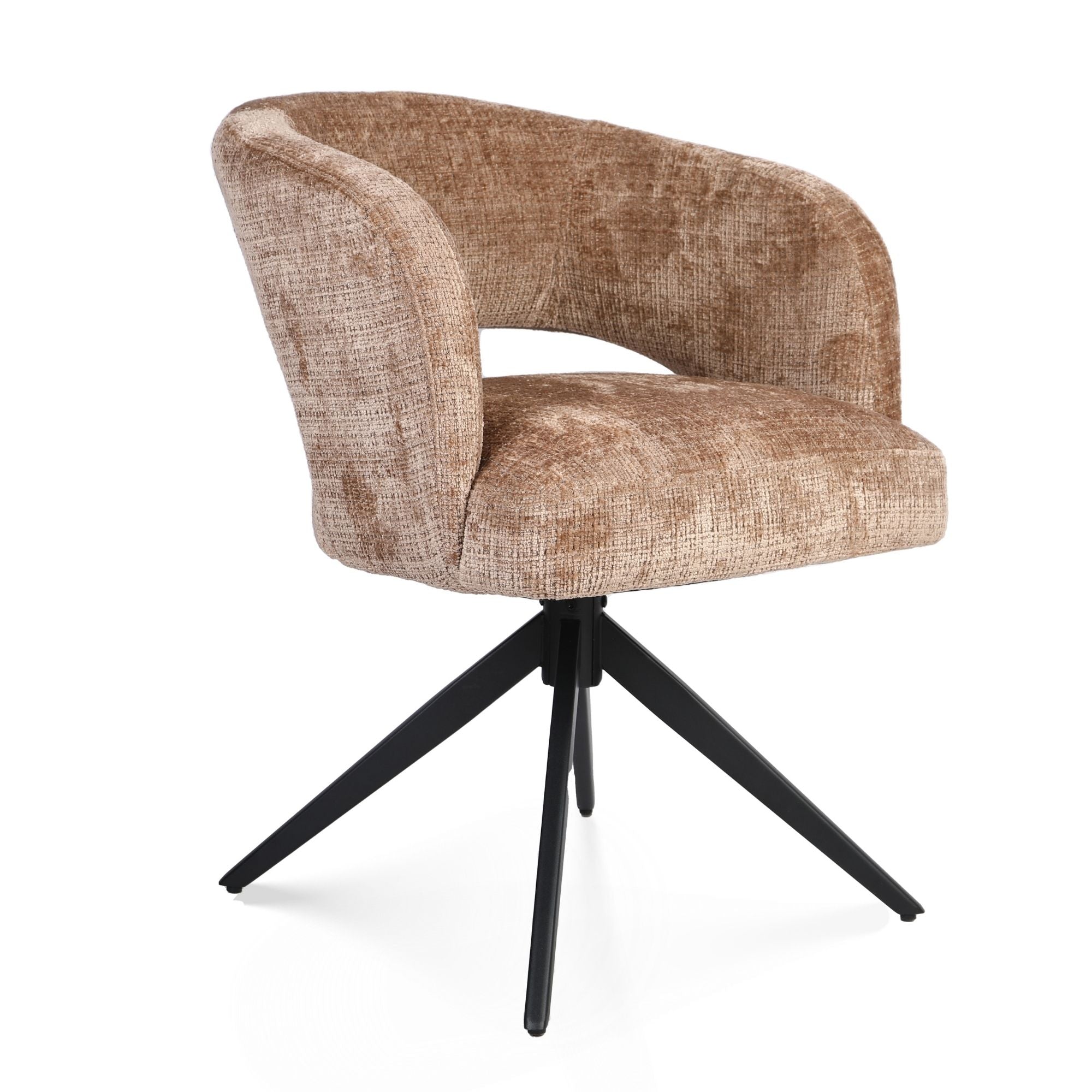Eetkamerstoel Demi | Cinnamon | Metalen onderstel