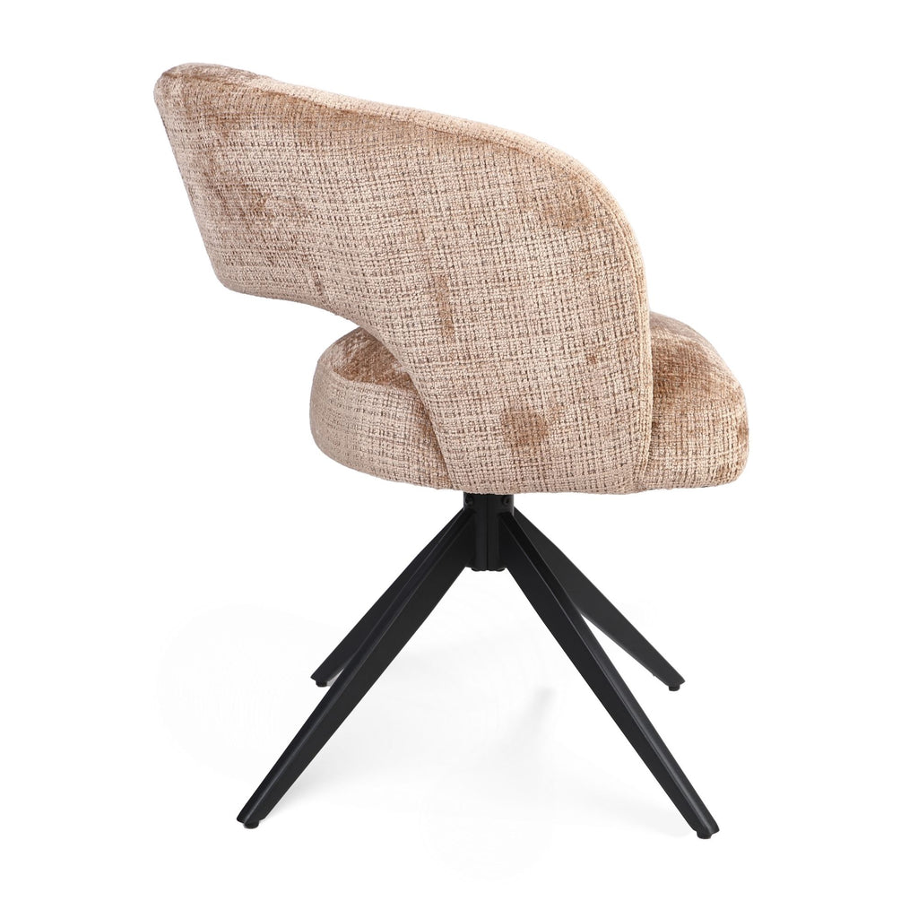 Eetkamerstoel Demi | Cinnamon | Metalen onderstel