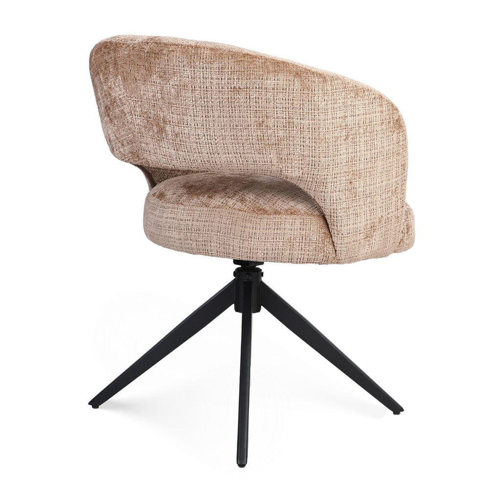 Eetkamerstoel Demi | Cinnamon | Metalen onderstel